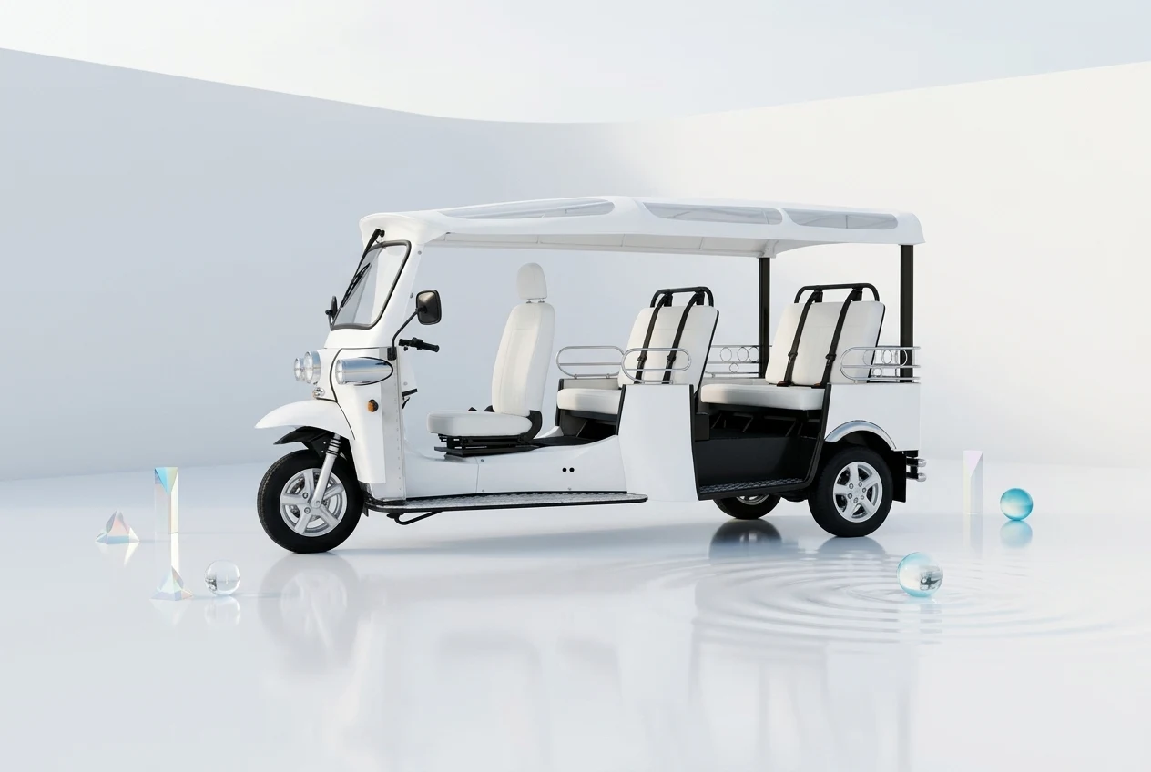 eTuk L5 Limo GT side studio view