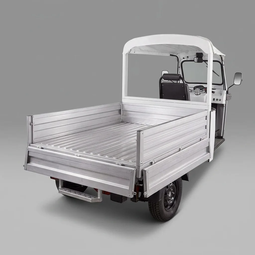 eTuk L5 Pickup cargo platform detail